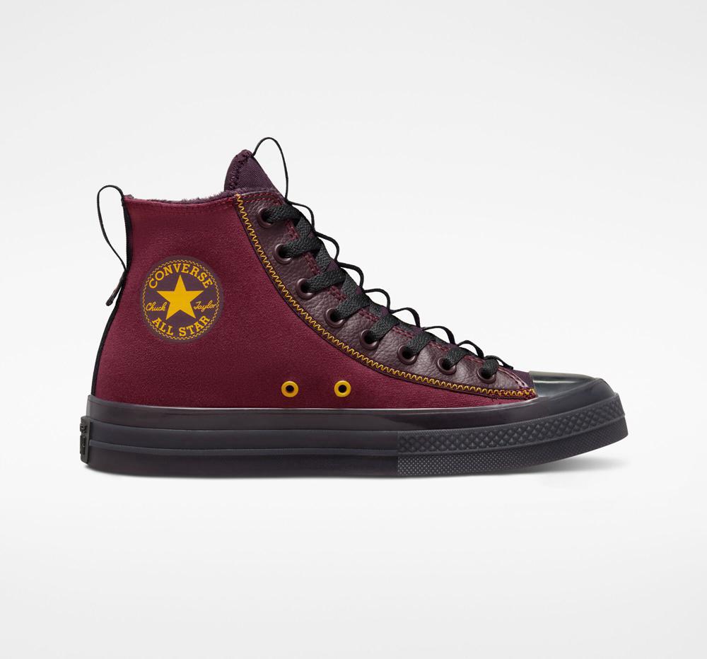 Burgundy Dark Beetroot / Black Cherry Converse Chuck Taylor All Star Cx Explore Counter Climate Unisex Men's High Tops US | 21739-HQRE