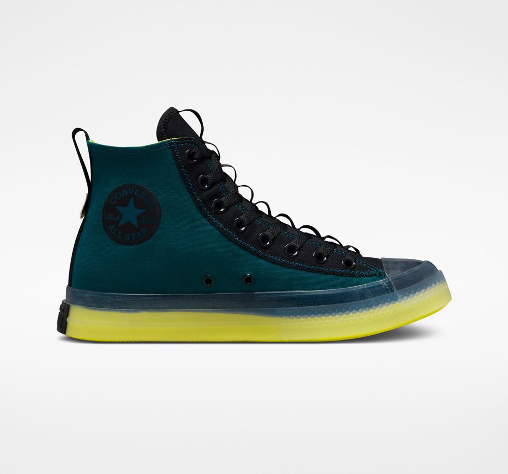 Green Midnight Turquoise / Black Converse Chuck Taylor All Star Cx Explore Edge Glow Unisex Men's High Tops US | 68457-WHRO