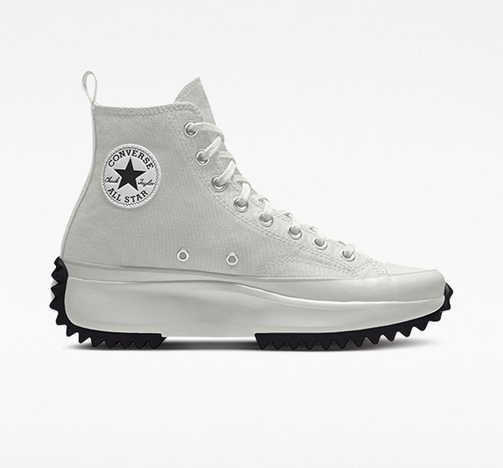 Grey Converse Custom Run Star Hike By You Unisex High Top Women's Platform Shoes US | 95642-NWPD