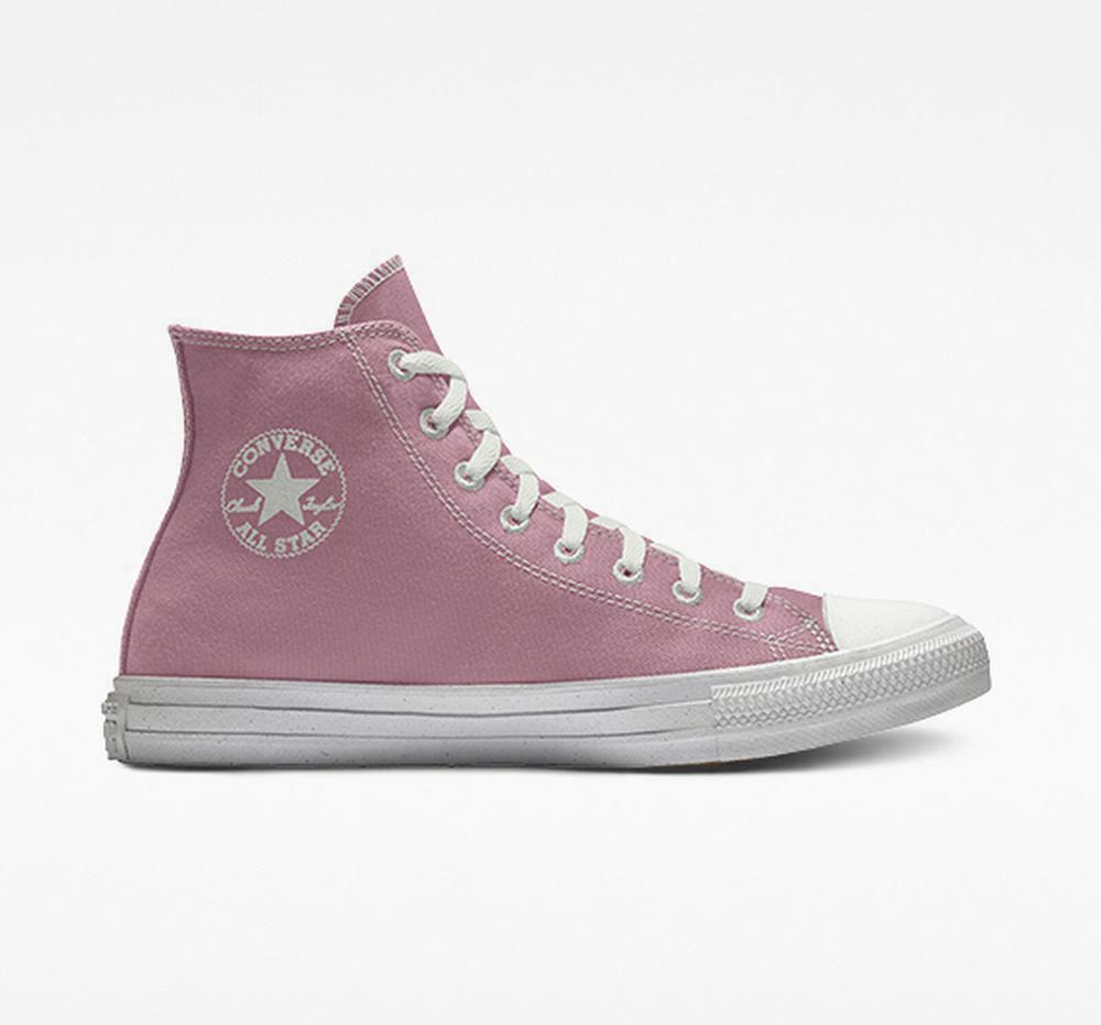 Lotuspink Converse Custom Chuck Taylor All Star Surplus By You Unisex Women's High Tops US | 96381-AQXK